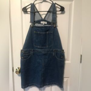 American Apparel Y2K 2000s Overall Denim Dress